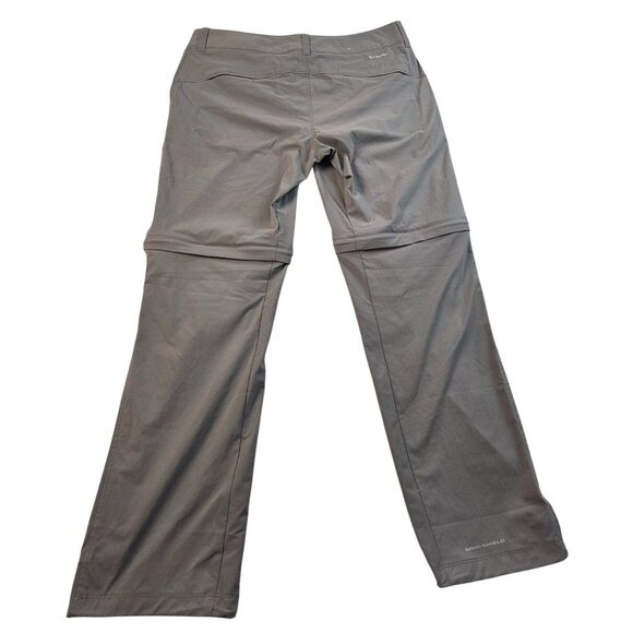 Columbia Women's Convertible Grey Pants Nylon Hiking Size 12 Short - Picture 4 of 5